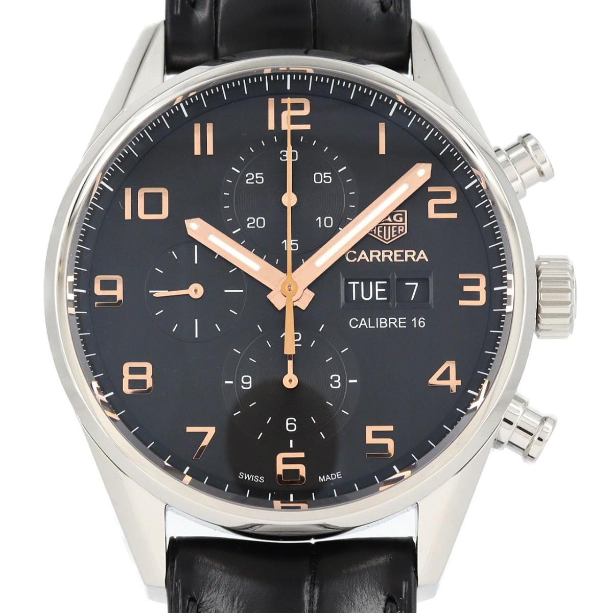 タグホイヤーカレラキャリバー16クロノグラフデイデイトCV2A12.FC6236 楽天市場】【CV2A12.FC6236】タグホイヤー カレラ 茶革 SS オートマ