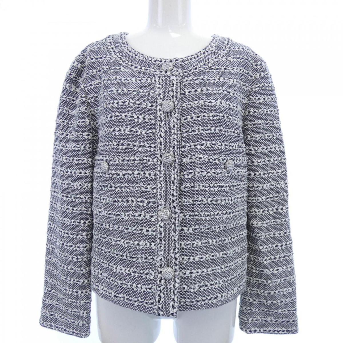 シャネル CHANEL LOOK2 P76661V68559 ノーカラージャケット【中古】｜KOMEHYO ONLINESTORE 店