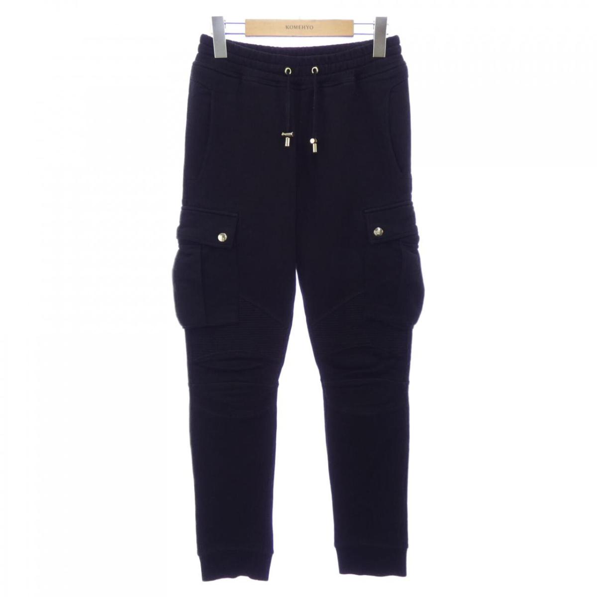 BALMAN バイカー パンツ ブラック XS ゴールド BALMAN バイカー パンツ ブラック XS ゴールド BALMAN バイカー パンツ