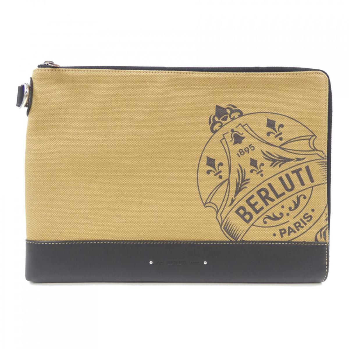 ベルルッティ Berluti ニノGMロッジキャンバスクラッチ BAG【中古】
