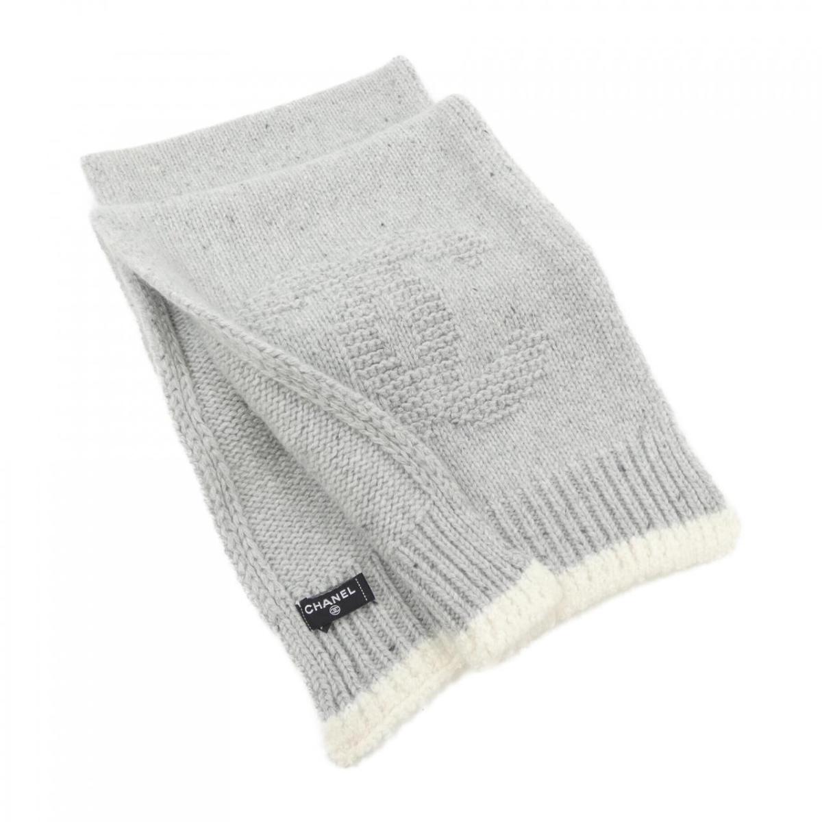 CHANEL デカココマーク ラパンネックウォーマー マフラー ラパン美品 CHANEL デカココマーク ラパンネックウォーマー マフラー ラパン美品