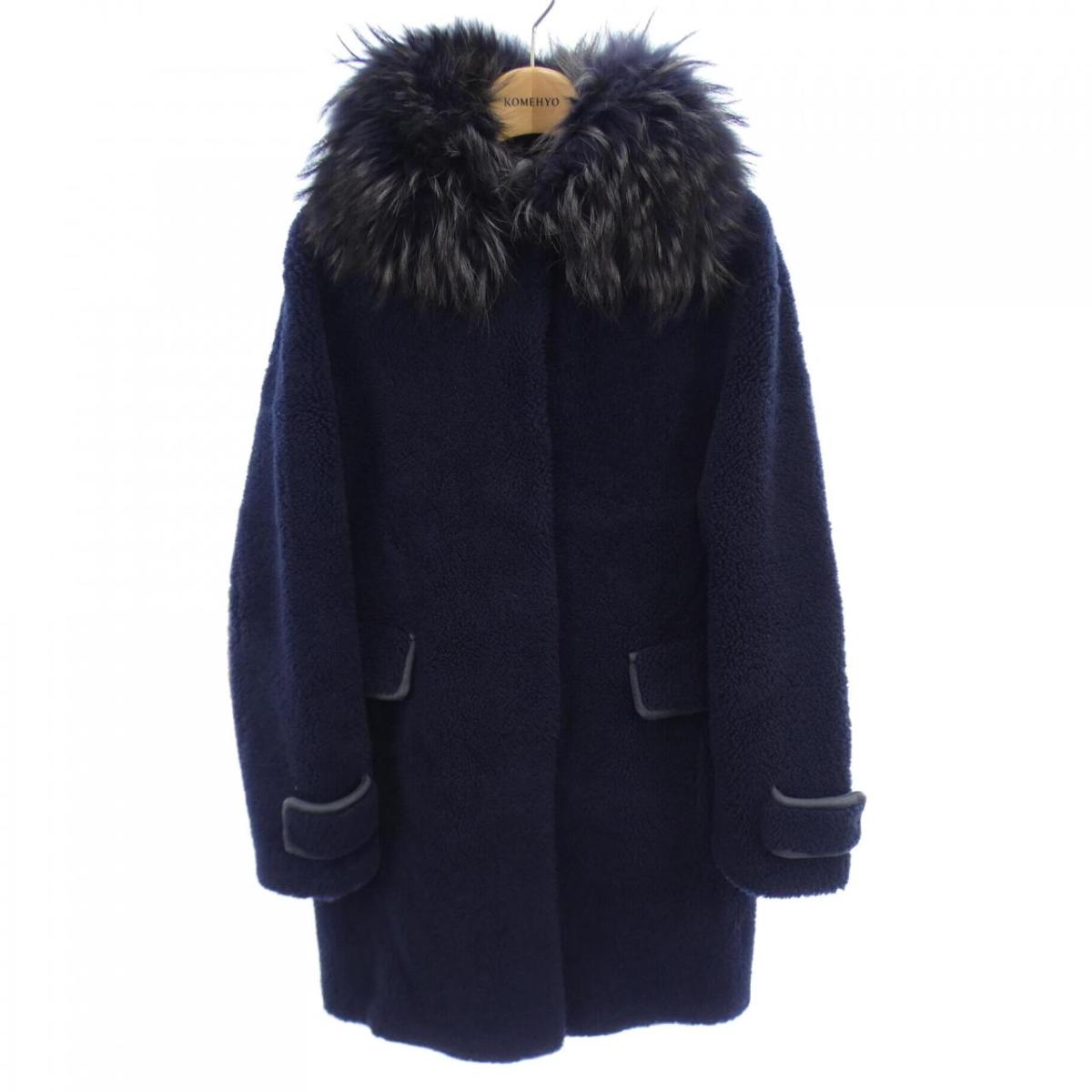 楽天市場】OHGA エコムートンコート ベージュ M '22年 新品同様