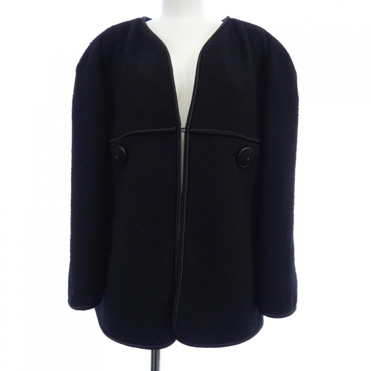 楽天市場】シャネル ジャケット リトルブラック ノーカラー コットン