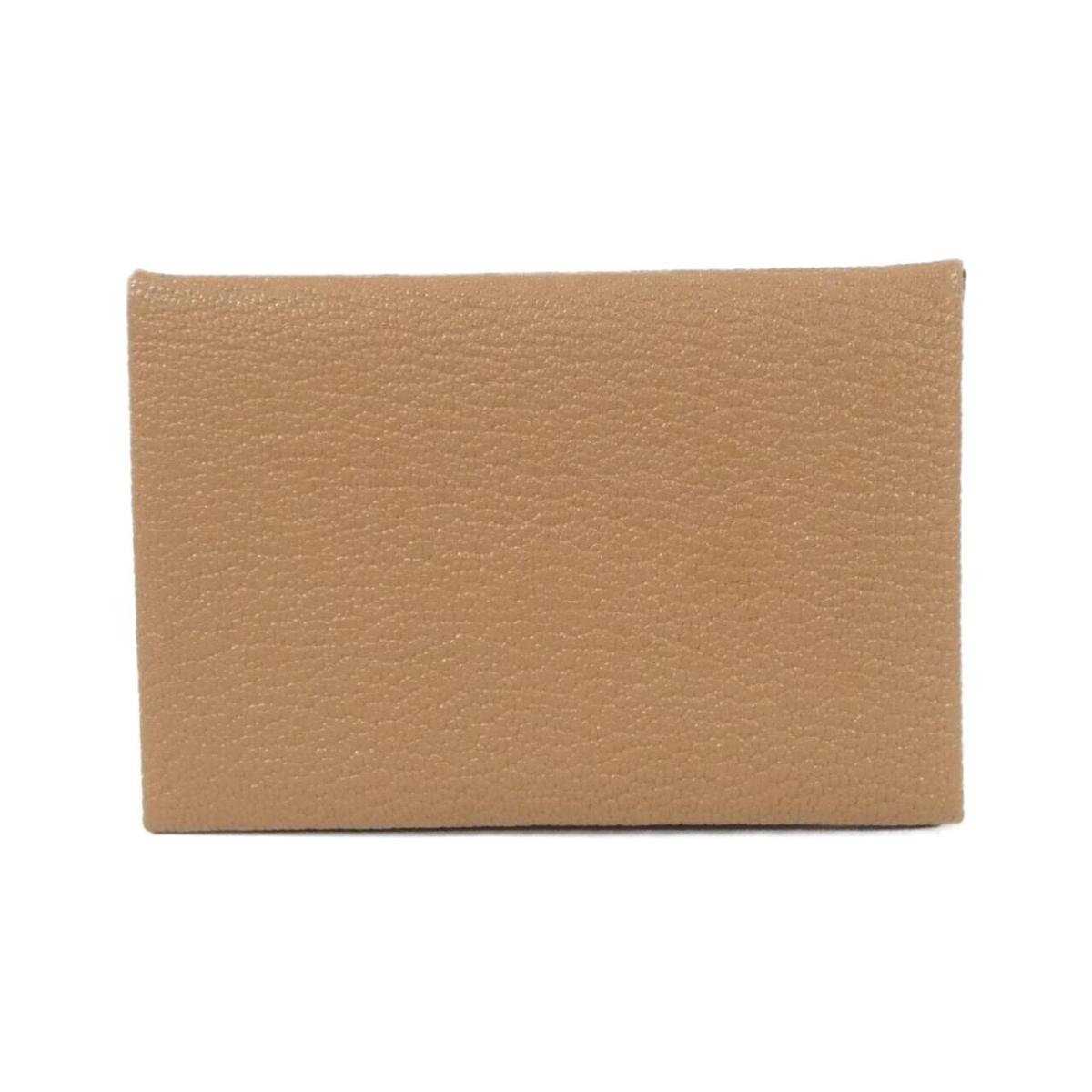 エルメス カルヴィ 044166CK 歌留多入れもの【中古】 名刺入れ-財布・ケース-バッグ・小物・ブランド雑貨