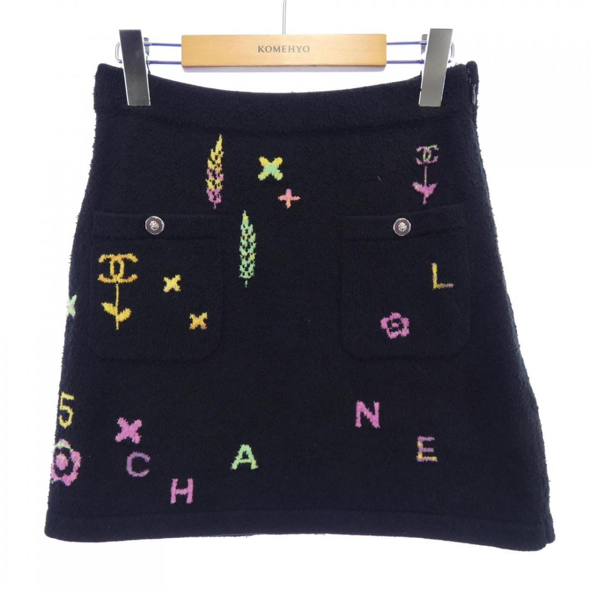 楽天市場】【シャネル】Chanel シルク リボン レイヤード スカート 花