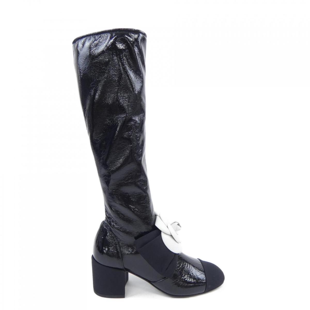 シャネル CHANEL ハイブーツ HIGH BOOTS G45342B14601 ブーツ【中古】