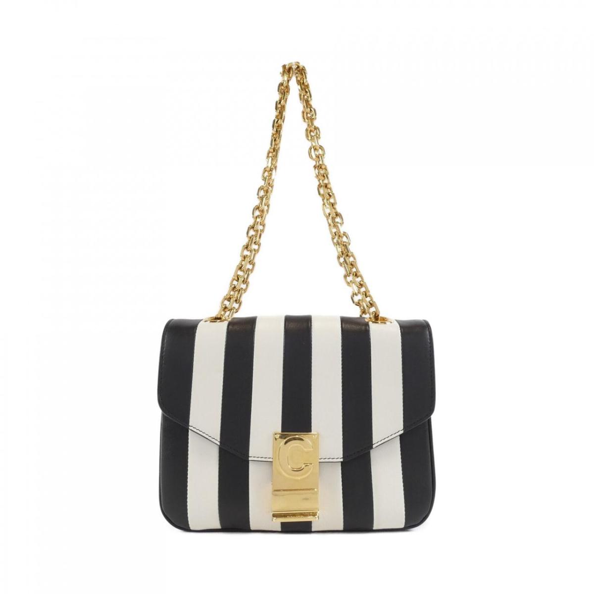 セリーヌ SMALL C STRIPES 188833BGD ショルダーバッグ【中古】