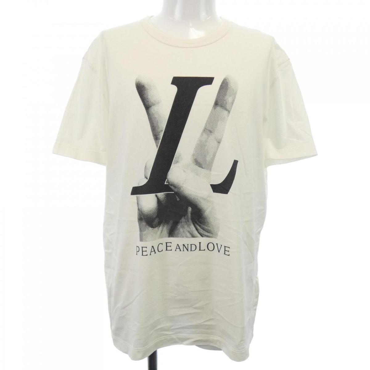 ルイヴィトン LOUIS VUITTON PEACE AND LOVE HFY79WFMB Tシャツ【中古】