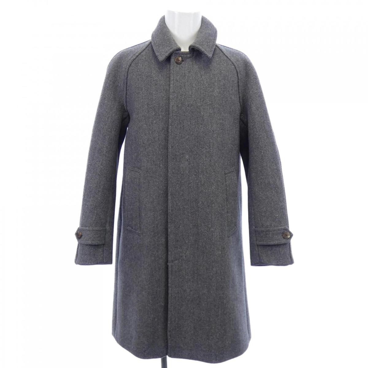 楽天市場】AURALEE ダブルフェイス チェック ダブルブレスト コート 0