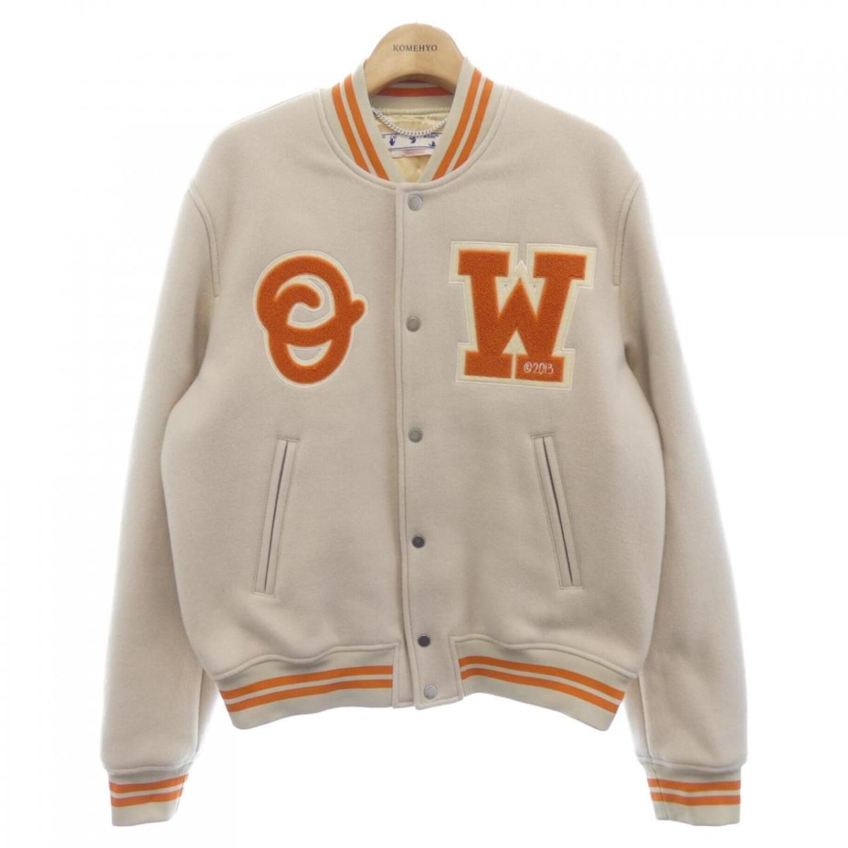 楽天市場】【完売】オフホワイト OFF-WHITE メンズ LEATHER VARSITY