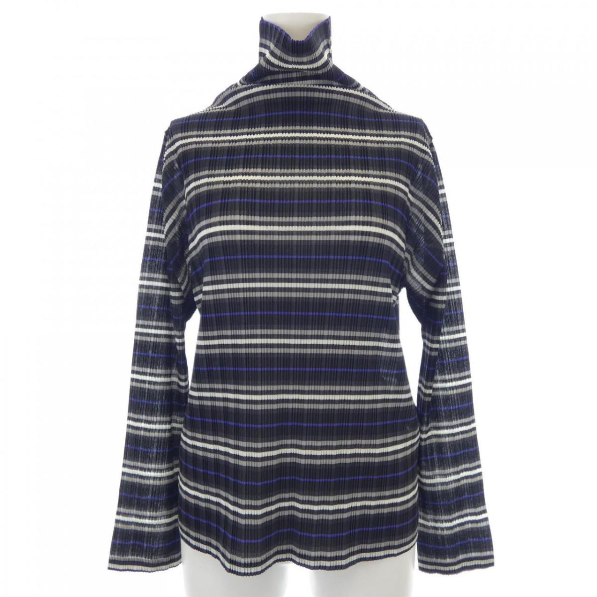 プリーツプリーズ PLEATS PLEASE 2019　ボーダー PP93-FK337 7574085 トップス【中古】