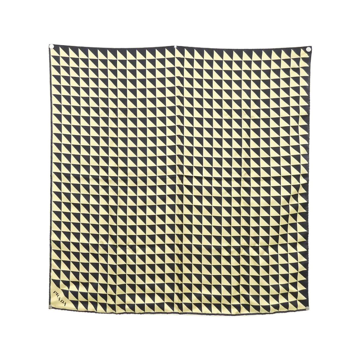 楽天市場】未使用 プラダ PRADA 三角ロゴ フーラード スカーフ 白