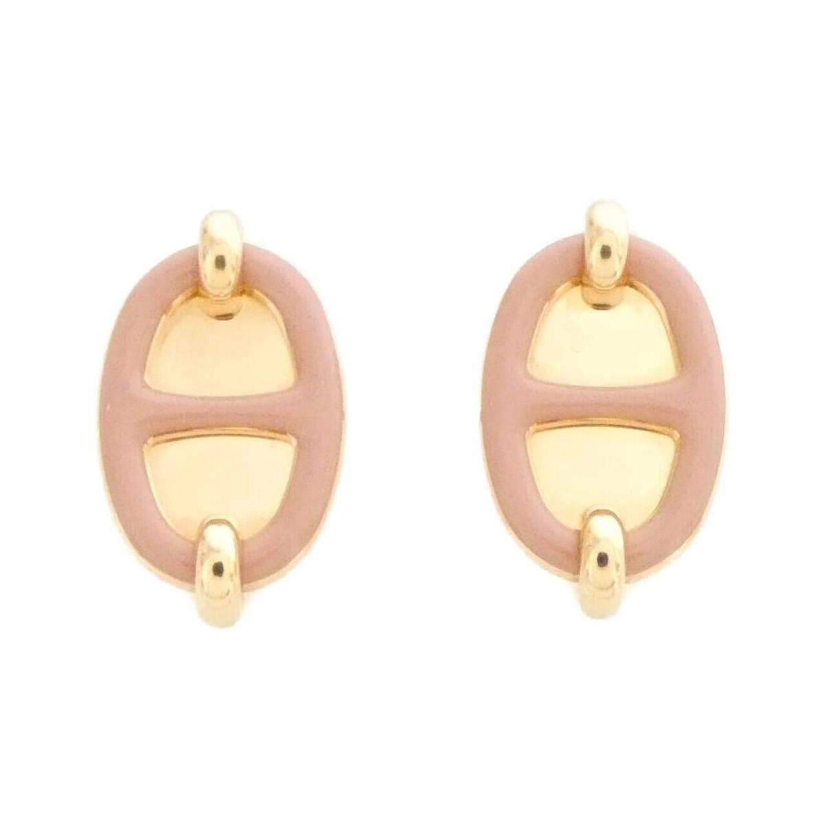 楽天市場】エルメス HERMES ミニ・マイヨン ピアス 黒 ピンクゴールド