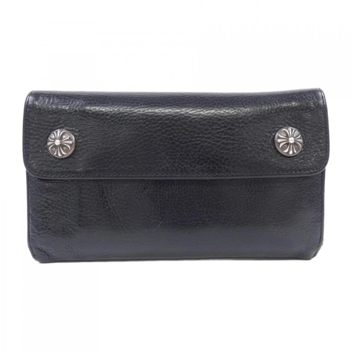 クロムハーツ CHROME HEARTS WAVE CROSS BTN 2246 304 0501 0900 WALLET【中古】