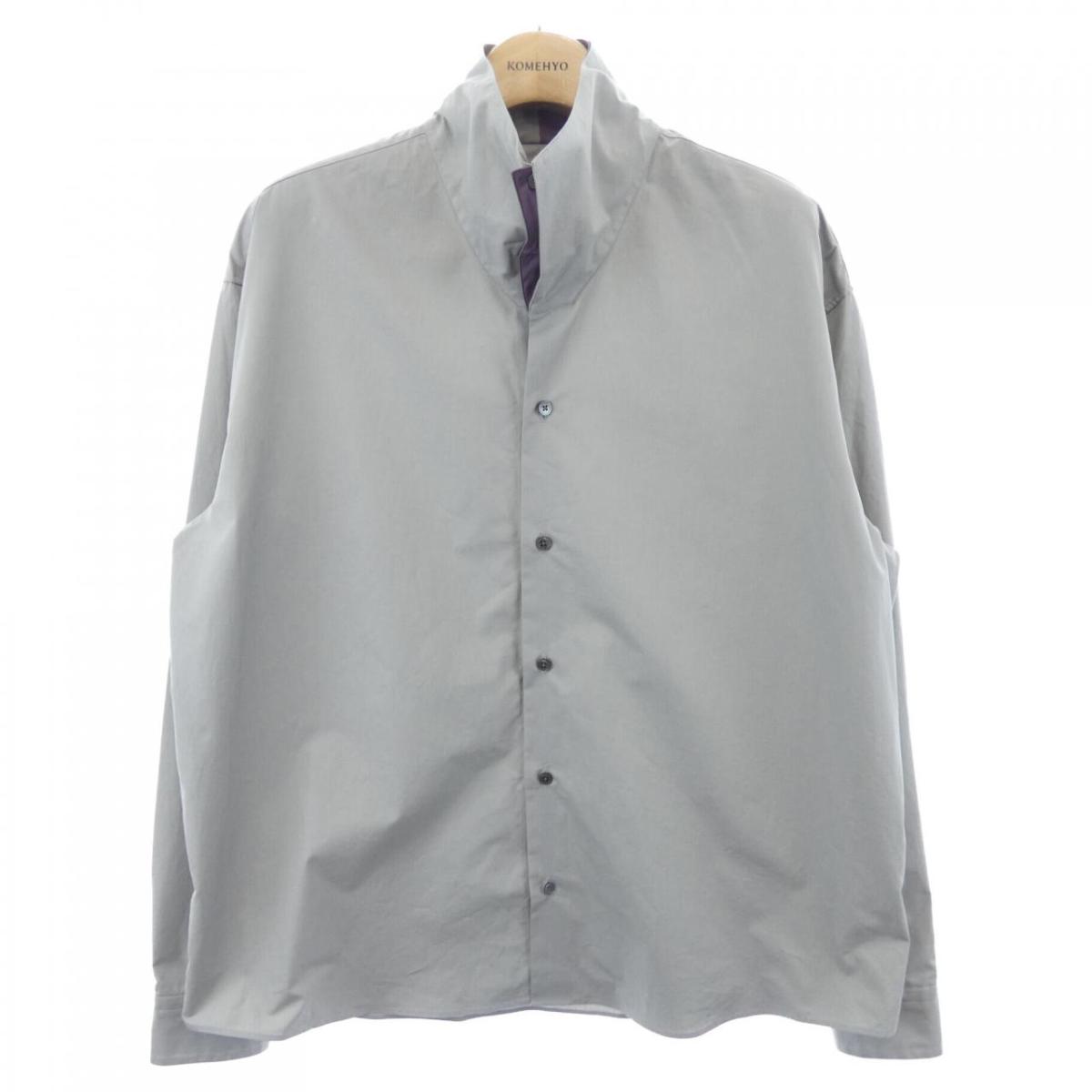 エルメス HERMES ボクシーカットダブルハイカラーシャツ 466400H2 シャツ【中古】|KOMEHYO ONLINESTORE 店