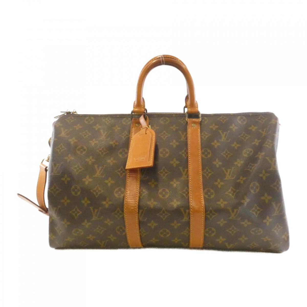 LOUIS VUITTON ボストンバッグ モノグラム キーポル50 ブラウン ルイヴィトンキーポル バンドリエール 60 USA製 14145 ブラウン ユニ