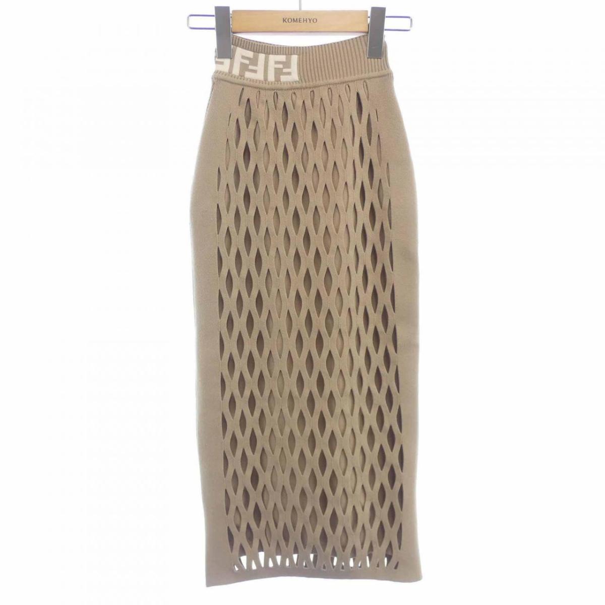 楽天市場】【FENDI】フェンディ『FFロゴ ズッカ柄 ニットスカート