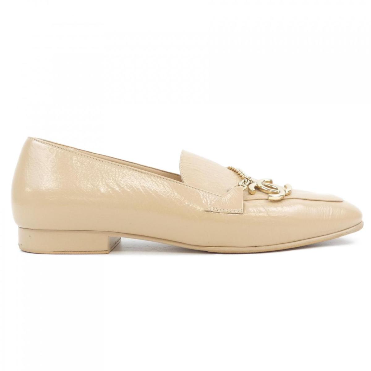 CHANEL ベージュ エナメル ローファー モカシン 楽天市場】【靴】CHANEL シャネル チェーン デッキシューズ モカシン