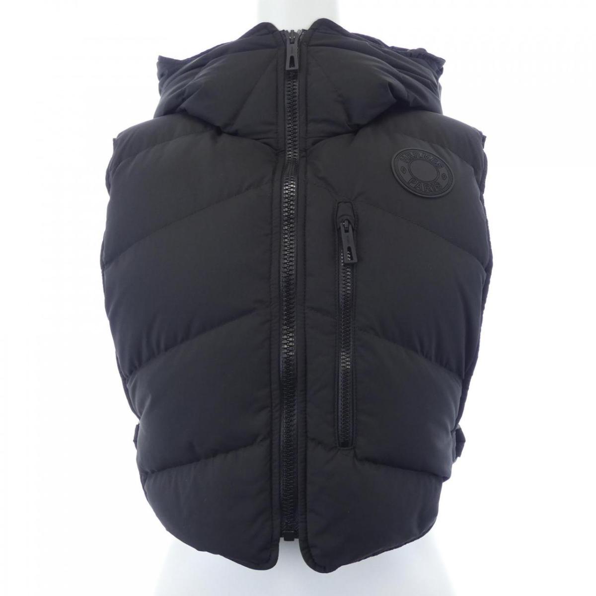 楽天市場】HERMES エルメス ダウンベスト ブラック系 34 【中古