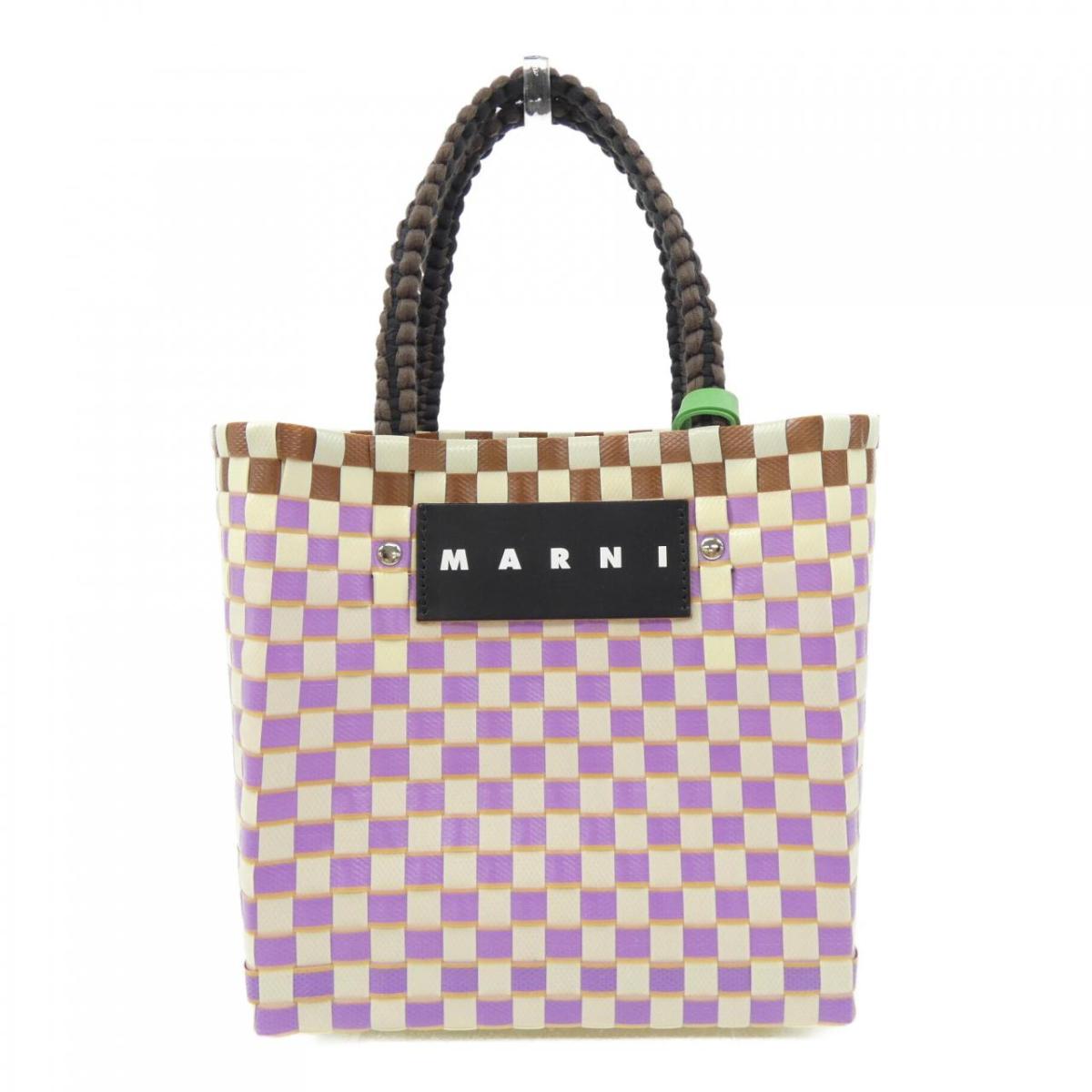 マルニ MARNI MARI MARKET JERSEY HANDLE BASKET SHMH0013A0 BAG【中古】