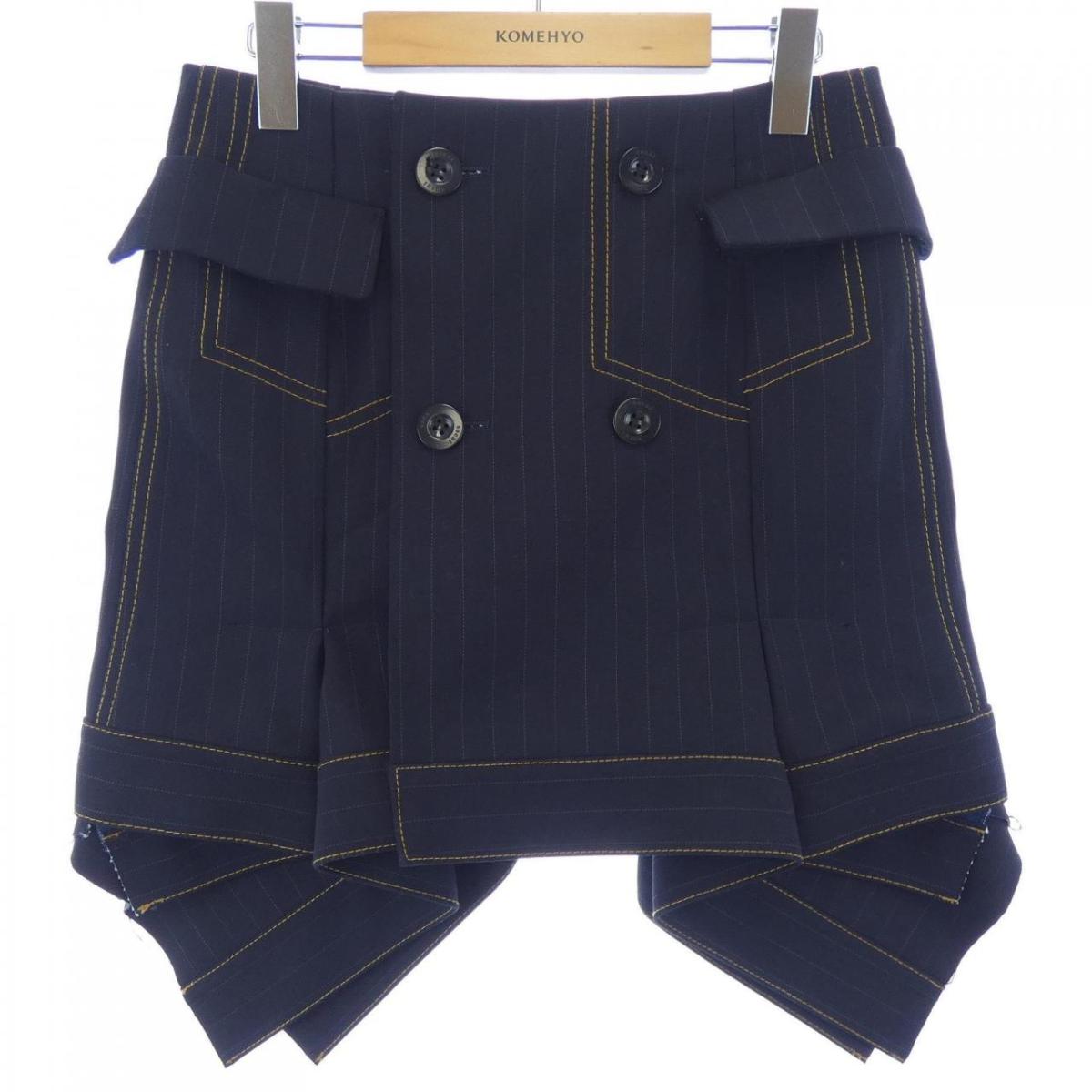 楽天市場】sacai サカイ 15SS レイヤードラップスカート 15-02232