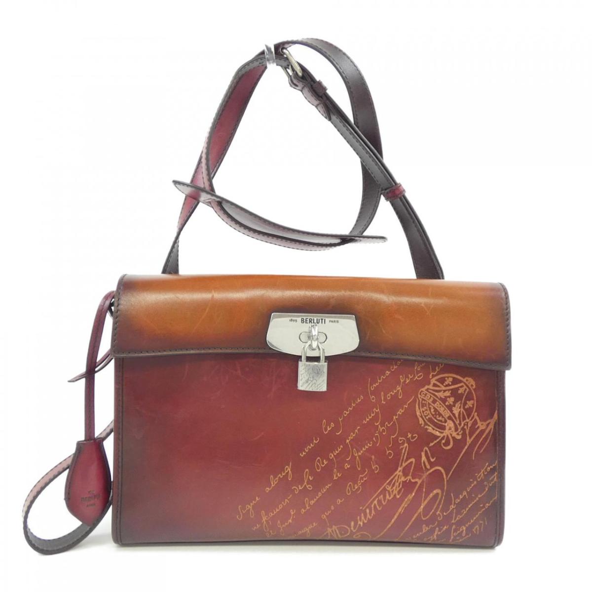 ベルルッティ Berluti エミーオスクリットレザーメッセンジャー BAG【中古】