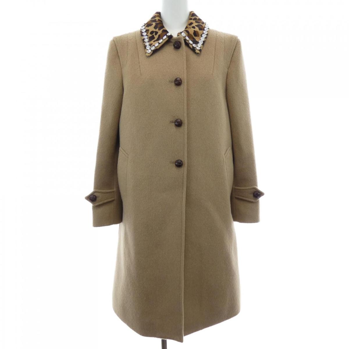 超美品！miumiu ミュウミュウ ダブルブレスト ウール コート グレー 44 2700041945961_1_b.jpg