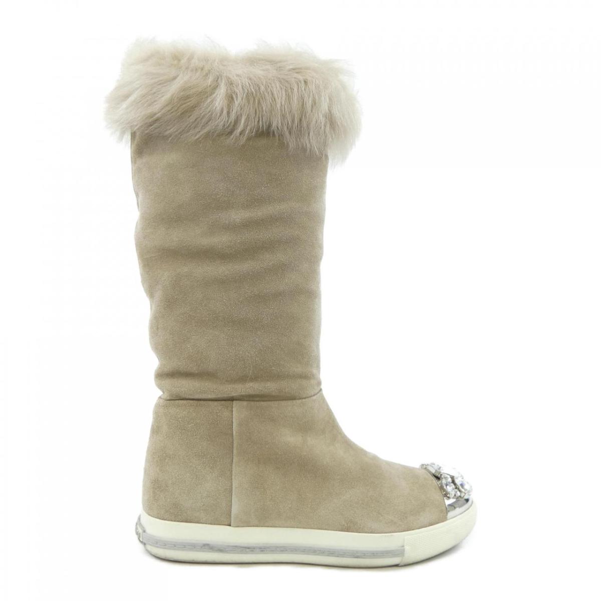 ミュウミュウ MIU MIU ロングブーツ【中古】