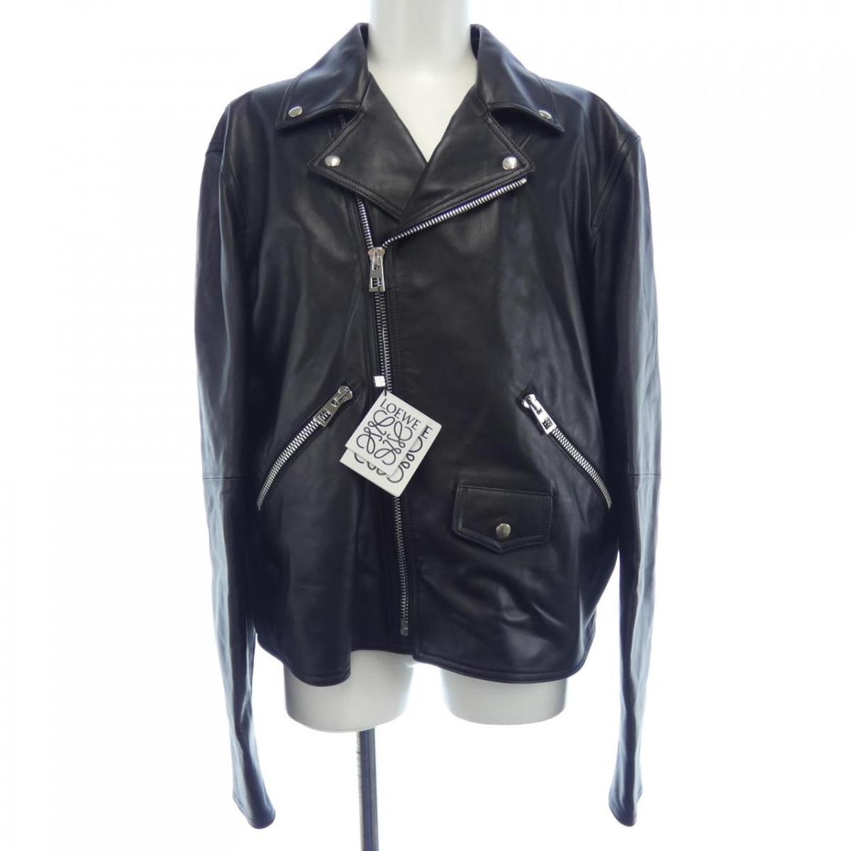 楽天市場】LOEWE VINTAGE LAMB LEATHER BLOUSON 50 ロエベ ラムレザー