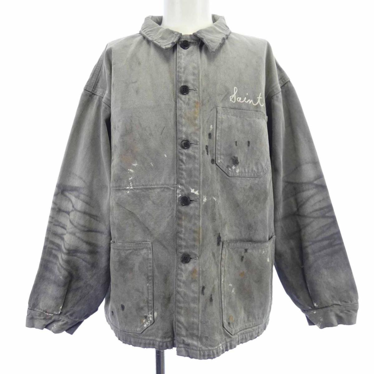 楽天市場】SAINT MICHAEL 22ss DENIM TEARS JACJET XLサイズ グリーン