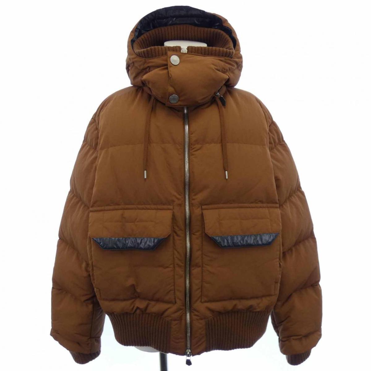 エルメス HERMES キルティング･フーデッドブルゾン *32-5516 落ち込む上衣【中古】