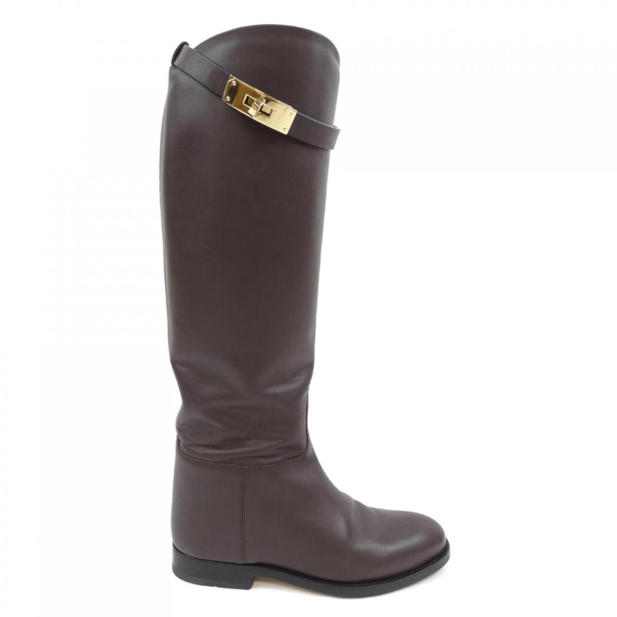 楽天市場】【エルメス】Hermes ストーリー ケリー レザーロングブーツ