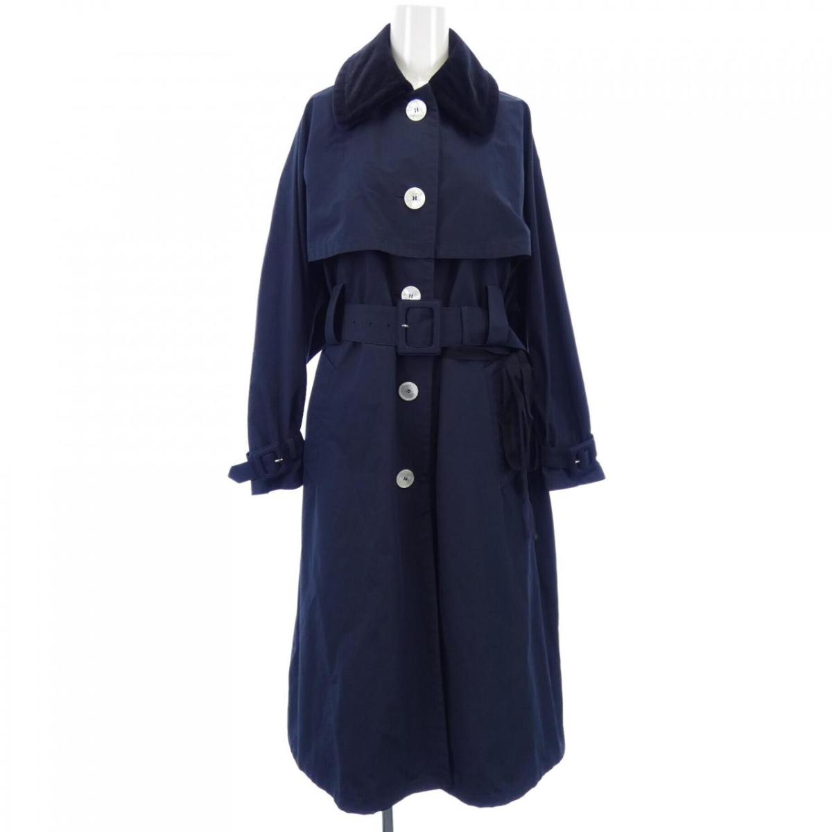 楽天市場】【PRADA】プラダ ダッフルコート 青ラベル レザー ブラック