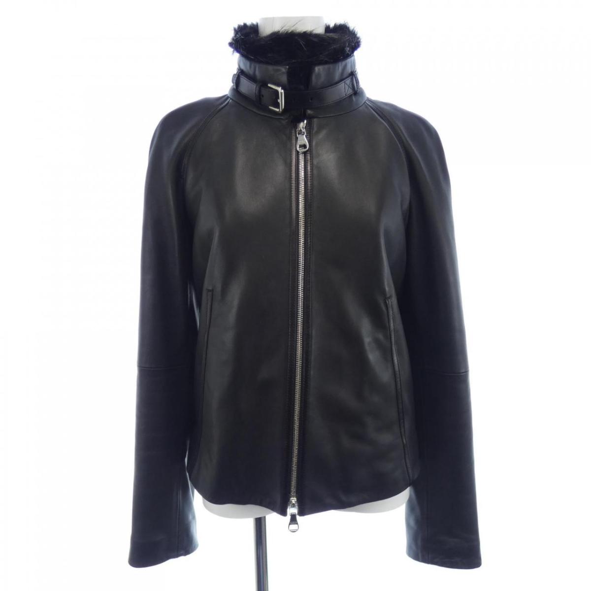 楽天市場】ロエベ レザー ジャケット ブラック レディース LOEWE