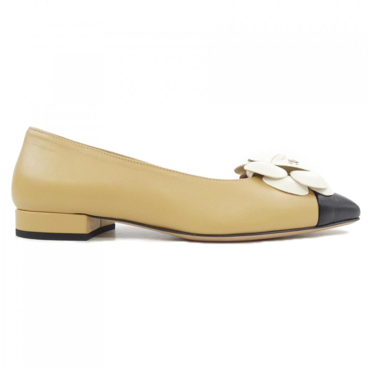 楽天市場】CHANEL バレリーナ フラットシューズ キルティングレザー