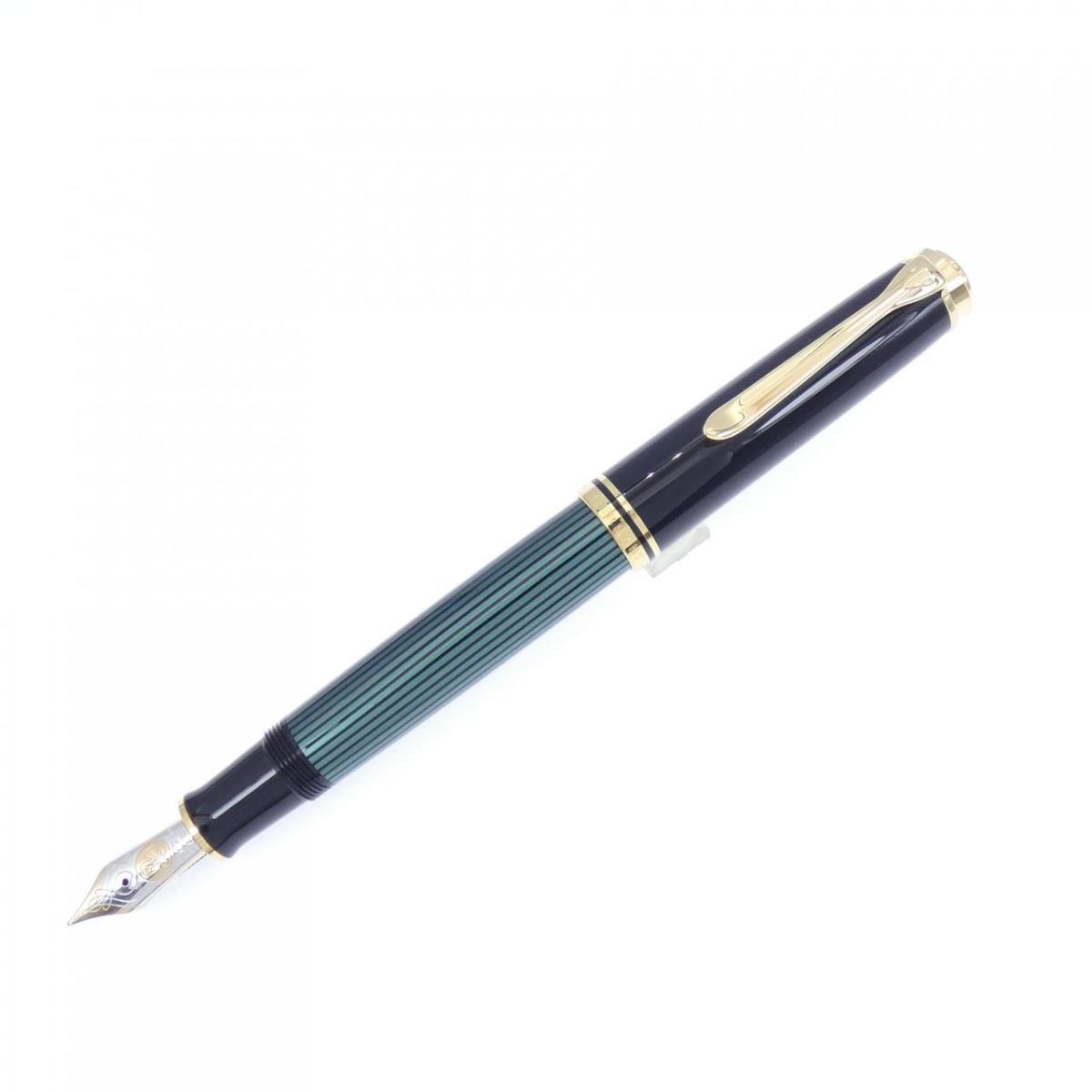 楽天市場】ペリカンPelikan 万年筆スーベレーンSouveran 緑縞 ロジウム