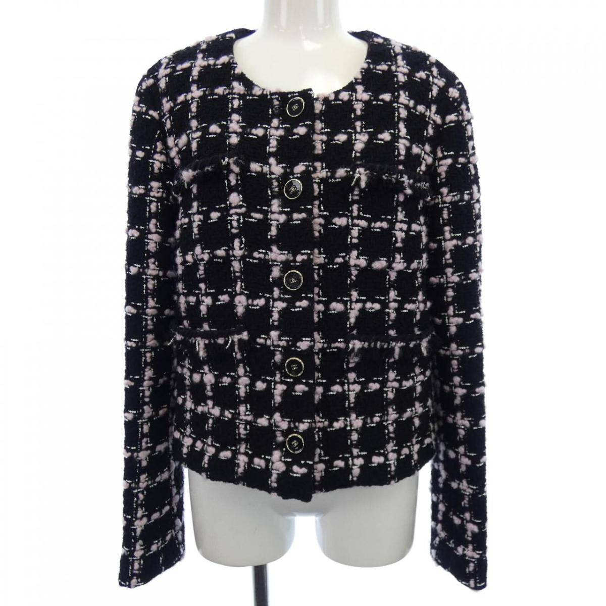 シャネル CHANEL LOOK12 P80405V72615 25B 否色つや上衣【中古】