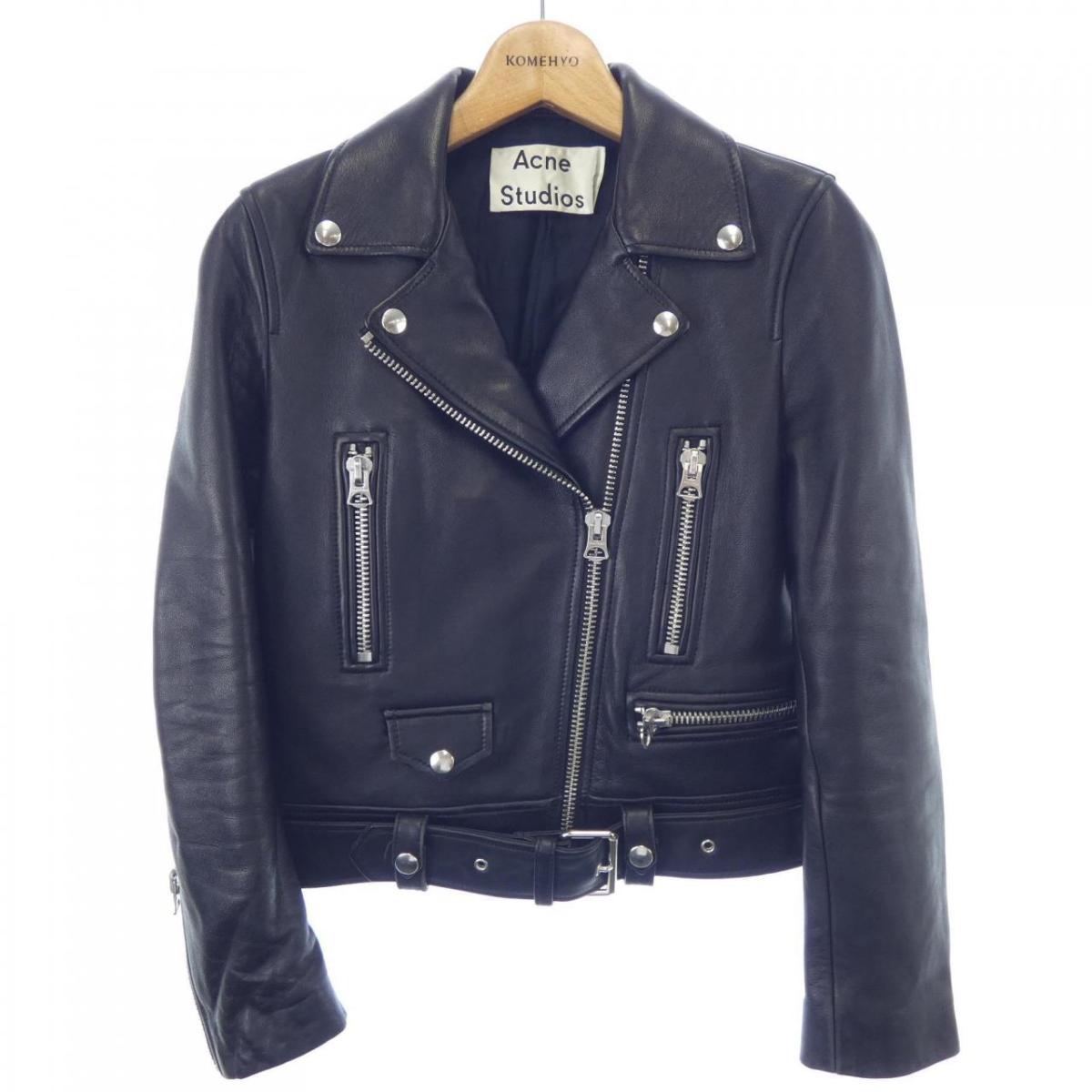 楽天市場】アクネストゥディオズ ライダース レディース クロップド