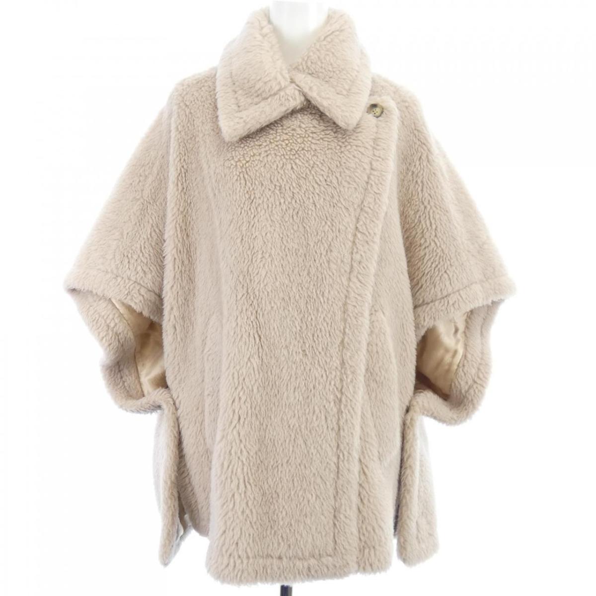 マックスマーラ Max Mara テベ TEBE1 473619 テディベア ケープ【中古】
