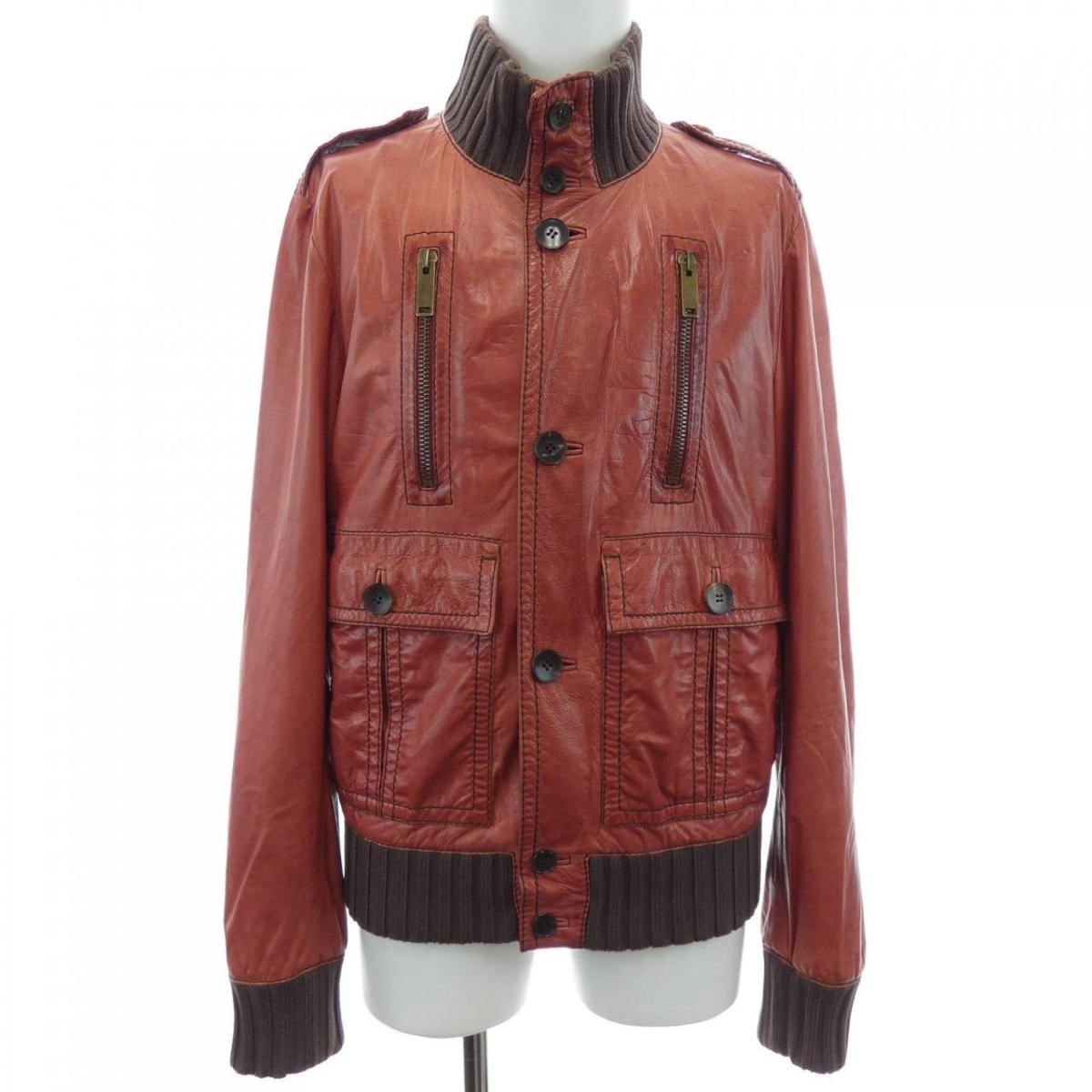 楽天市場】GUCCI グッチ ムートンジャケット 44 ブラウン メンズ 革