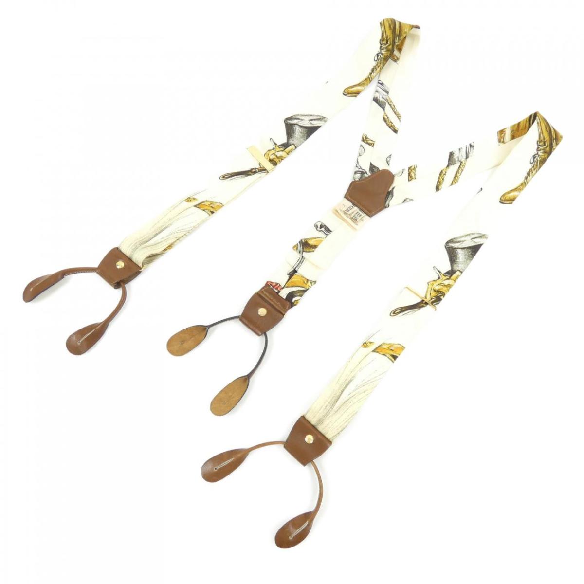 楽天市場】【アパレル】HERMES エルメス サスペンダー シルク100