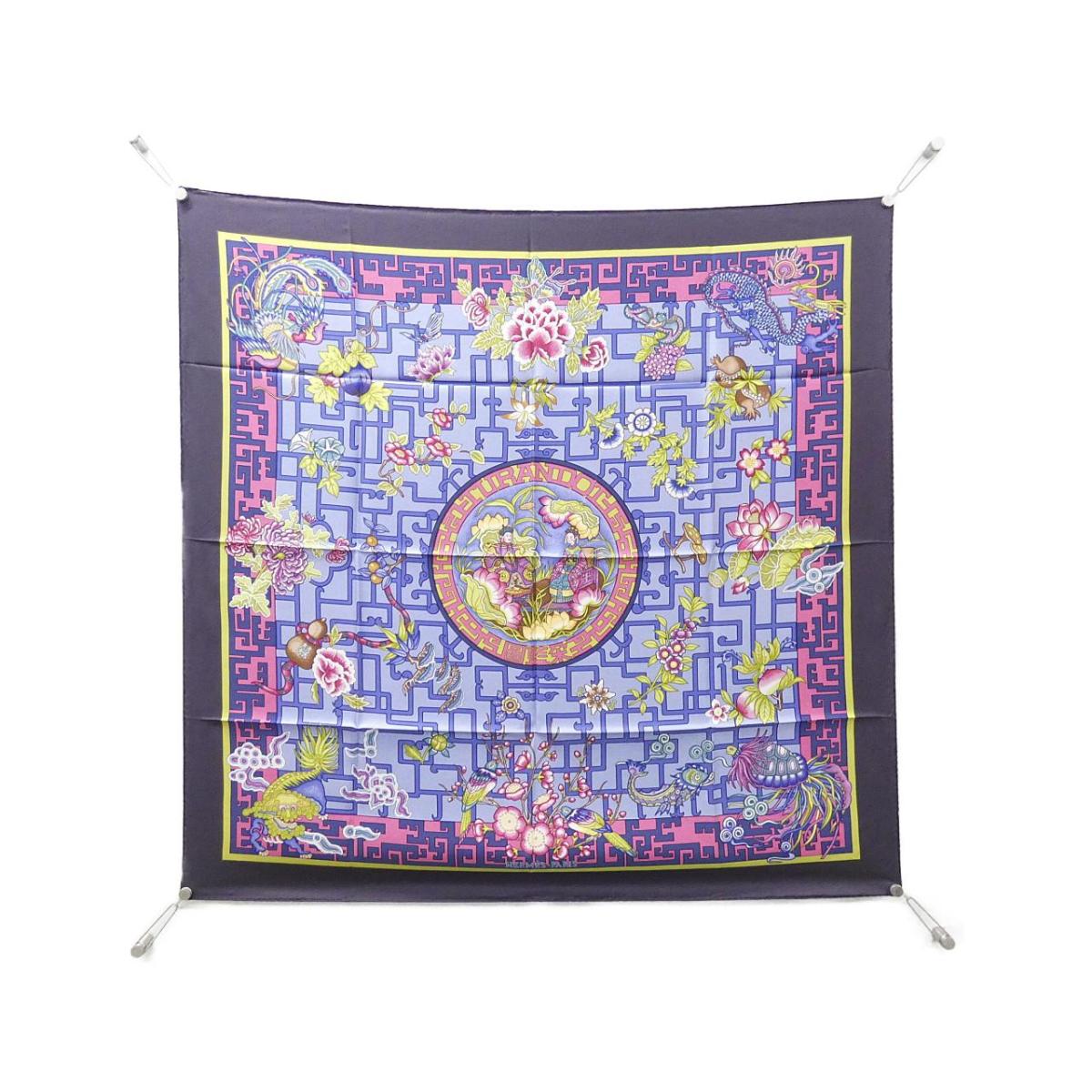 エルメス TURANDOT カレ えり巻き【中古】