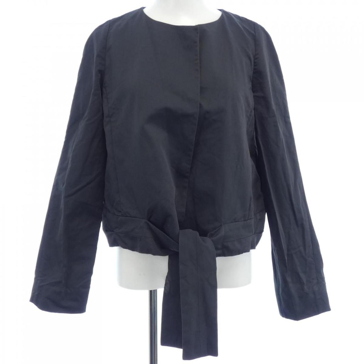 美品 マルニ ジャケット ノーカラー イタリア製 ネイビー MARNI 38 マルニ イタリア製 ウール ノーカラー ジャケット 38 ネイビー MARNI