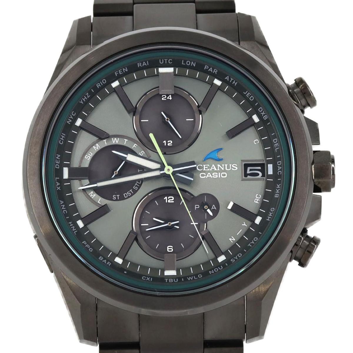 CASIO！オシアナス❗️P500 カシャロ❢チタニウム 中古！正常稼働‼️ 楽天市場】美品 CASIO OCEANUS オシアナス カシャロ チタン 電波