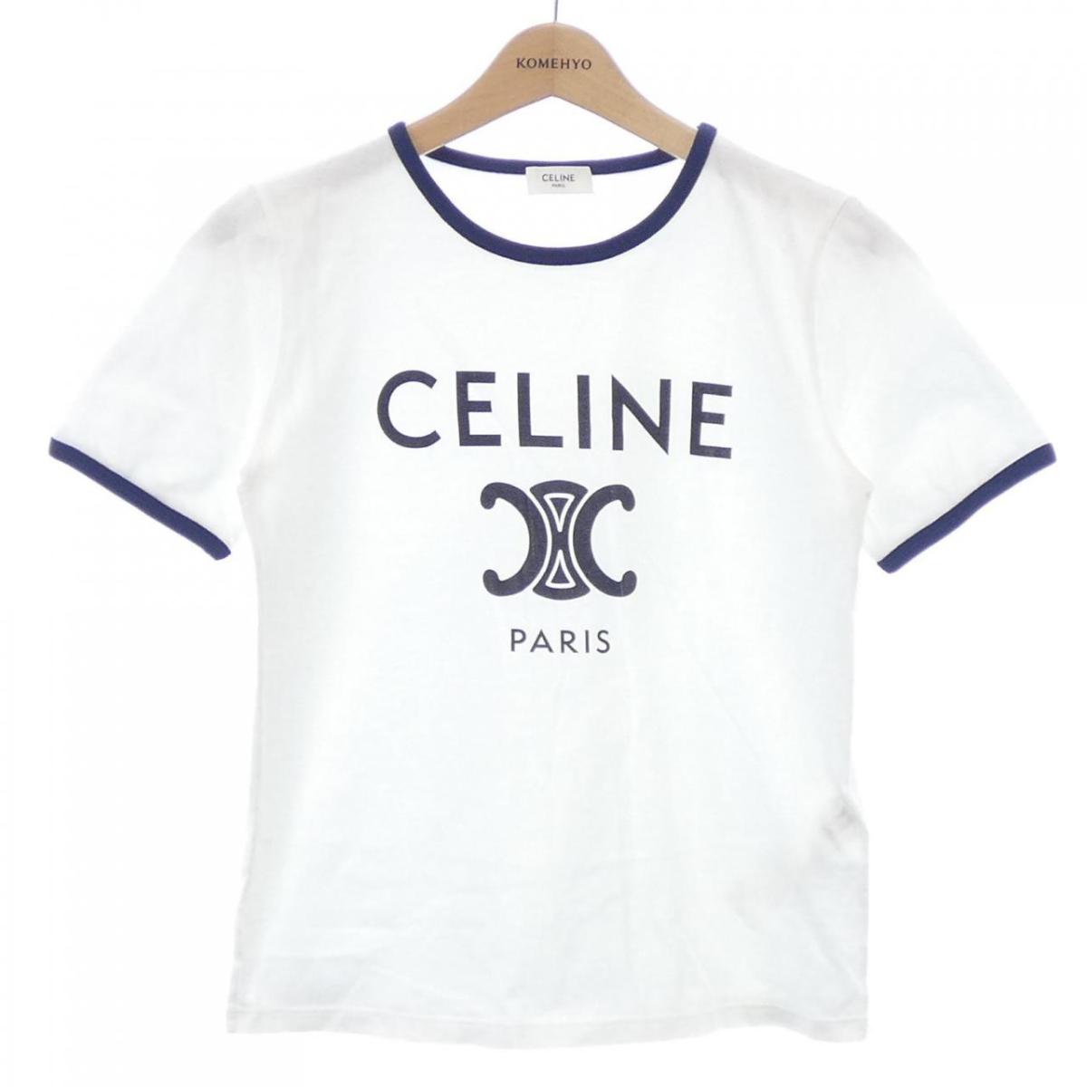セリーヌ CELINE CELINE PARIS Tシャツ　トリオンフ TRIOMPHE 2X872671Q Tシャツ【中古】