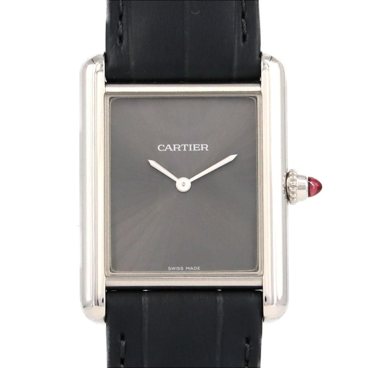 カルティエ タンクルイカルティエMM PT WGTA0303 PT 手巻【中古】
