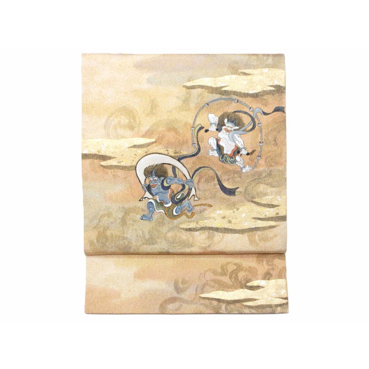 袋帯 友禅金彩産業【中古】