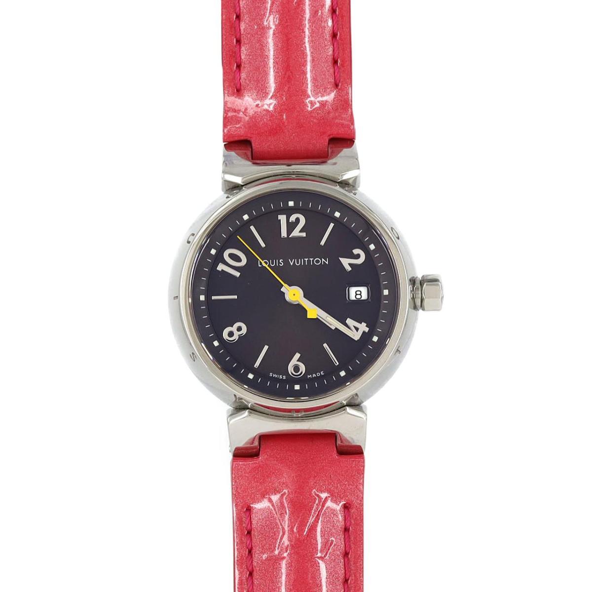 ルイヴィトン タンブール Q1211 カワ 石英【中古】