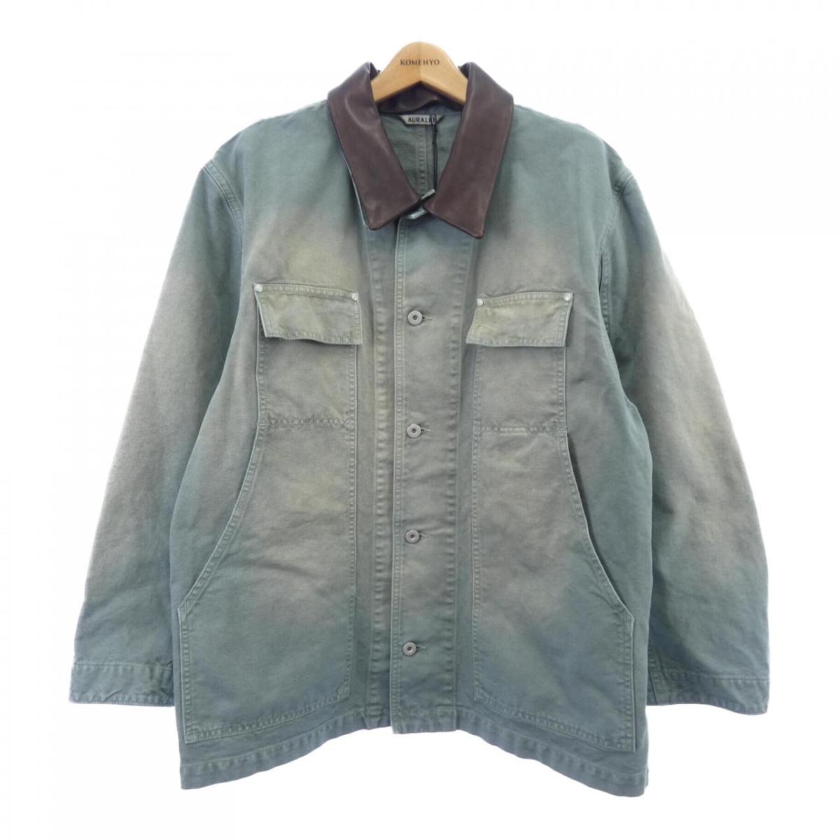 楽天市場】AURALEE WOOL SERGE CHECK ZIPUP BLOUSON オーラリー