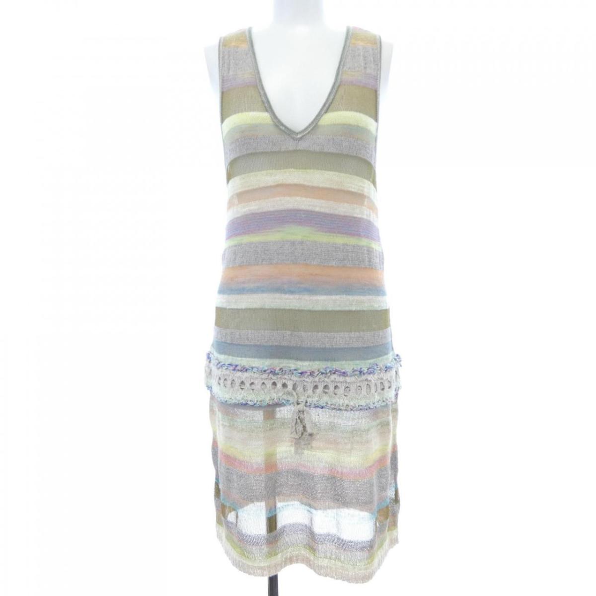 楽天市場】M&KYOKO 佐藤繊維 ニット ピクニック柄ボックスワンピース